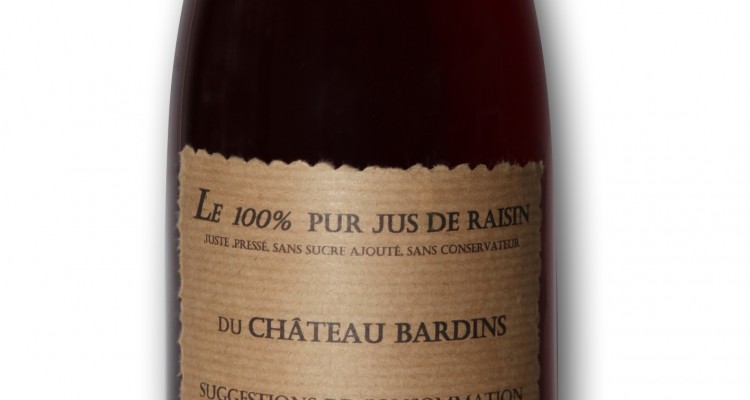 jus de raisin au Château Bardins