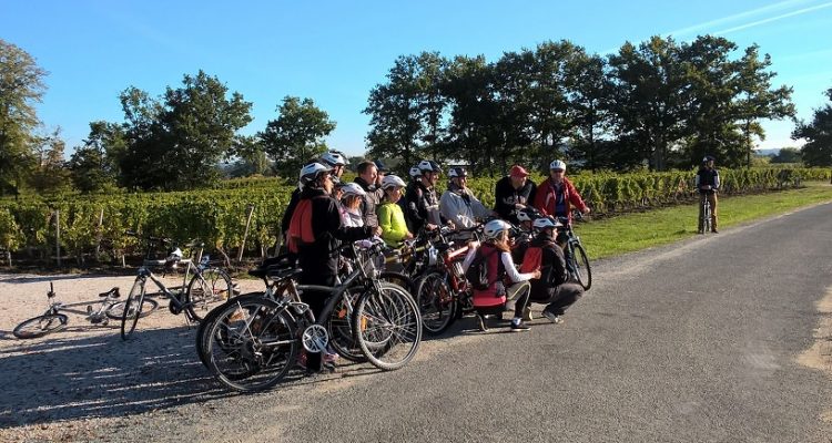 photo d'un groupe à vélo