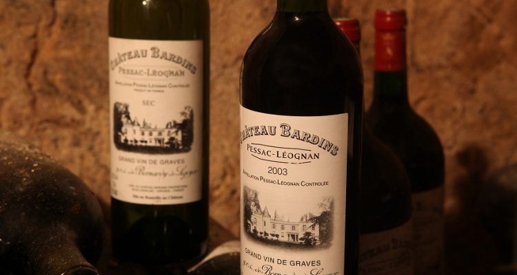 photos de bouteilles de chateau bardins