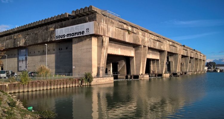 photo de la base sous-marine de Bordeaux