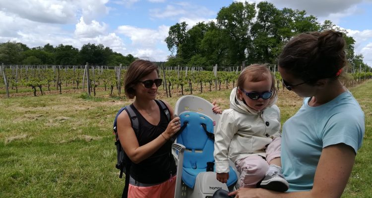 vélo sur la route des vins