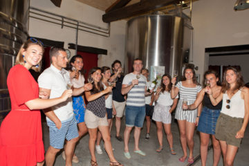 image groupe en visite au chateau