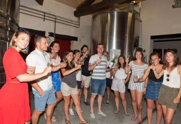 image groupe en visite au chateau