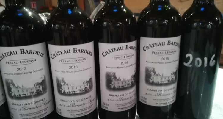 bouteilles chateau bardins