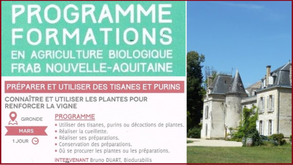 affiche formation agrobio chateau bardins