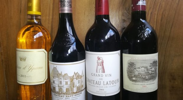 image de bouteilles crus classés